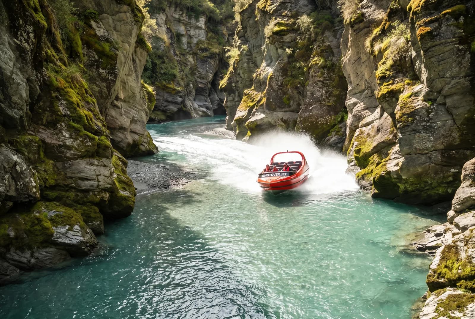 Jetboat sur la rivière Shotover